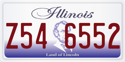 IL license plate Z546552