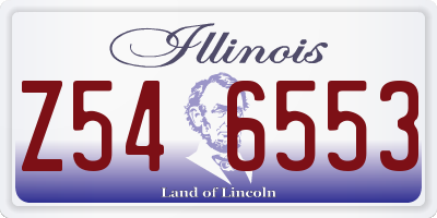 IL license plate Z546553