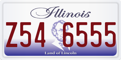 IL license plate Z546555