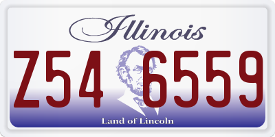 IL license plate Z546559