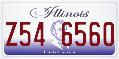 IL license plate Z546560
