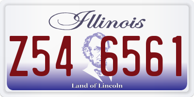 IL license plate Z546561