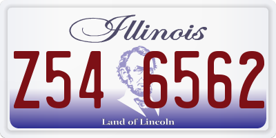 IL license plate Z546562