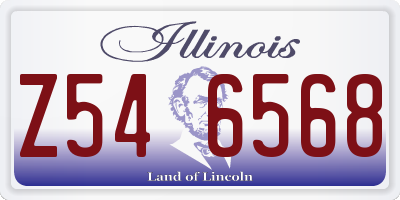 IL license plate Z546568