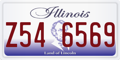 IL license plate Z546569