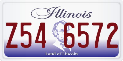 IL license plate Z546572
