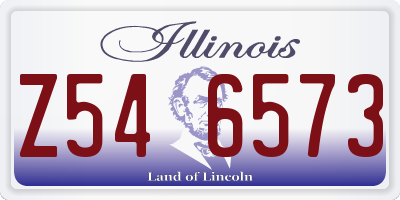 IL license plate Z546573