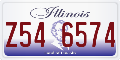 IL license plate Z546574