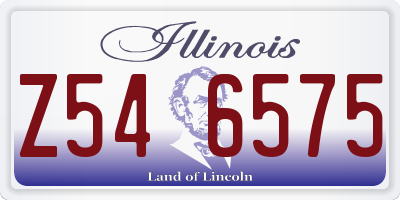 IL license plate Z546575