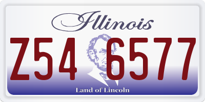 IL license plate Z546577