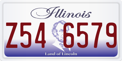 IL license plate Z546579