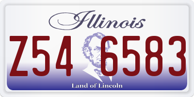 IL license plate Z546583