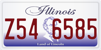 IL license plate Z546585