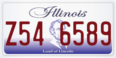 IL license plate Z546589