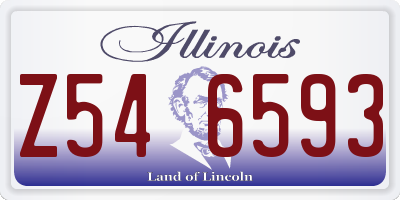 IL license plate Z546593