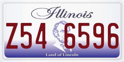 IL license plate Z546596