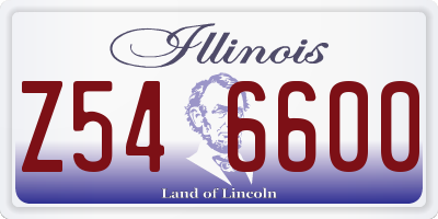 IL license plate Z546600