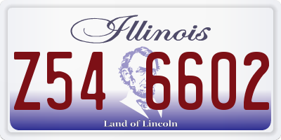 IL license plate Z546602