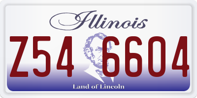 IL license plate Z546604