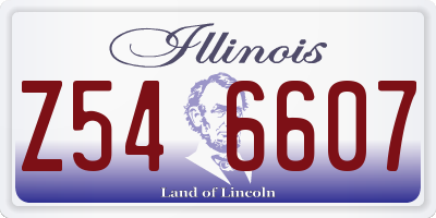 IL license plate Z546607