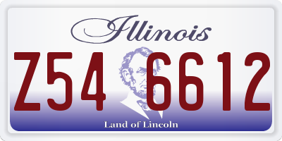 IL license plate Z546612