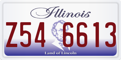 IL license plate Z546613