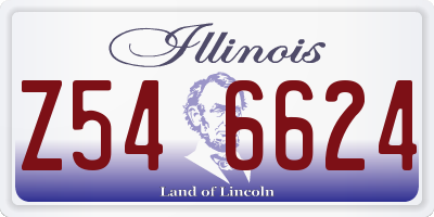 IL license plate Z546624