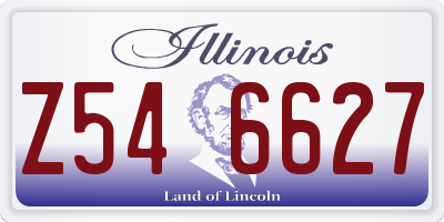 IL license plate Z546627