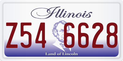 IL license plate Z546628