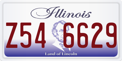 IL license plate Z546629