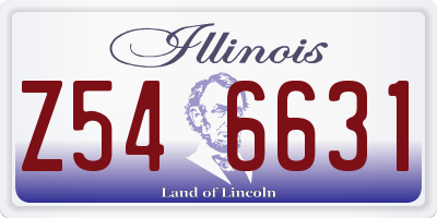IL license plate Z546631