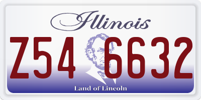 IL license plate Z546632