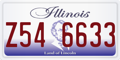 IL license plate Z546633