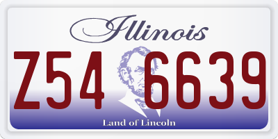 IL license plate Z546639