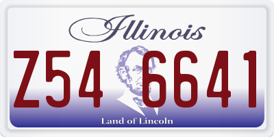 IL license plate Z546641