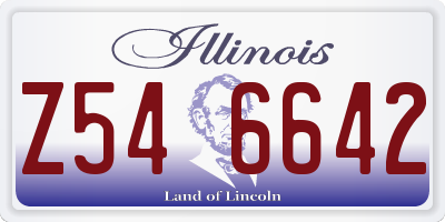 IL license plate Z546642