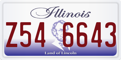 IL license plate Z546643
