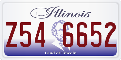 IL license plate Z546652