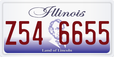 IL license plate Z546655