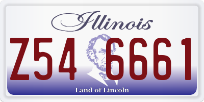IL license plate Z546661