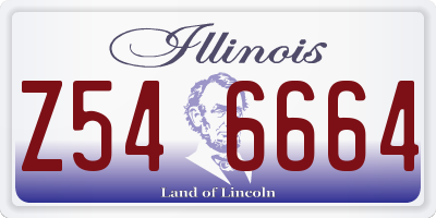 IL license plate Z546664