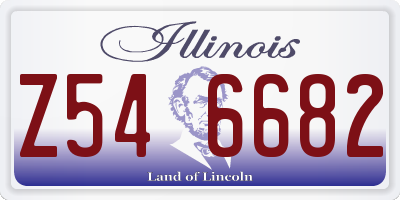 IL license plate Z546682
