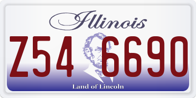 IL license plate Z546690