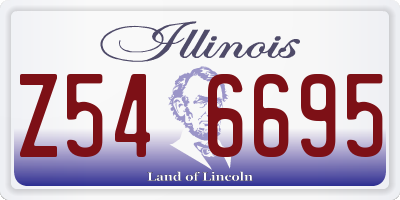 IL license plate Z546695