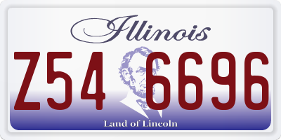 IL license plate Z546696