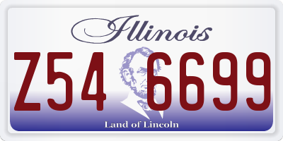 IL license plate Z546699