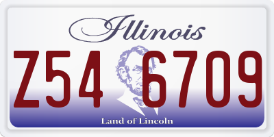 IL license plate Z546709