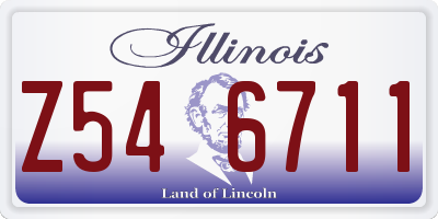 IL license plate Z546711
