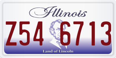 IL license plate Z546713