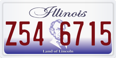 IL license plate Z546715
